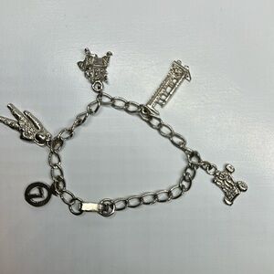 NASA Apollo 7 Space charm bracelet , 5 Charms- vintage 1968